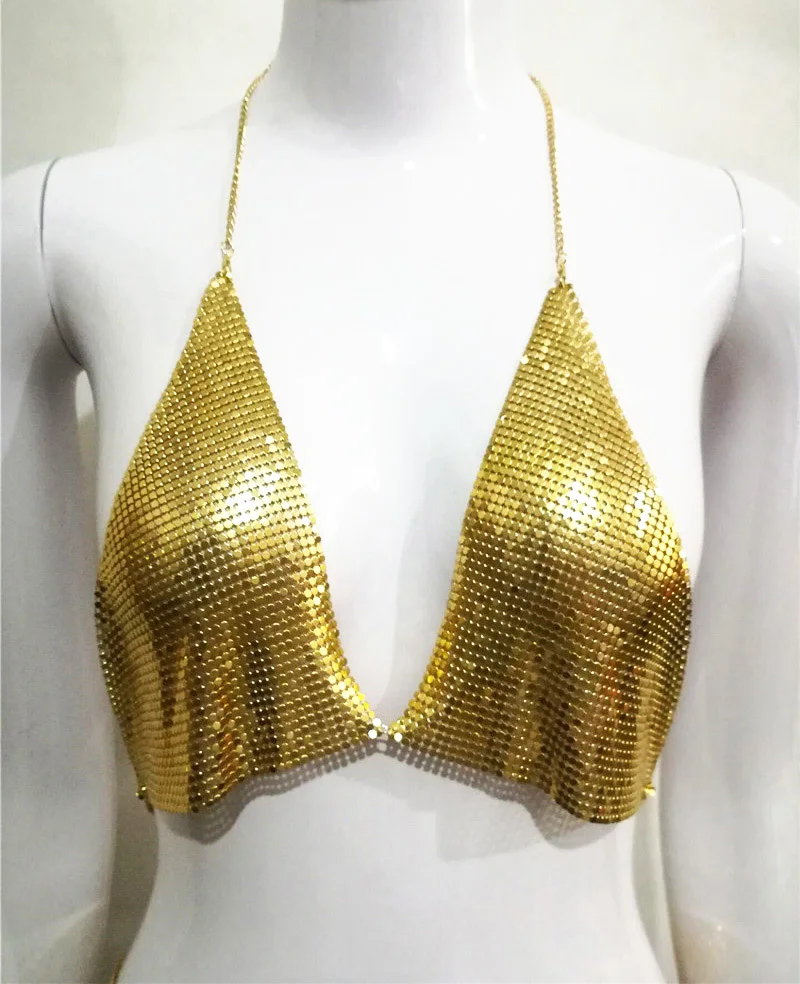 Dreszdi Sequin Bralette укороченный топ пикантные модные женские туфли для ночного клуба
