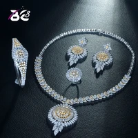 be 8 luxury big wedding jewelry set pave cubic zirconia water drop heavy dinner bridal necklace cz dancing jewelry set s316