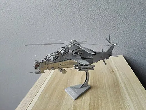 Оригинальный Piececool Забавный 3D металлический пазл из WUZHI 10 вертолета DIY Лобзики
