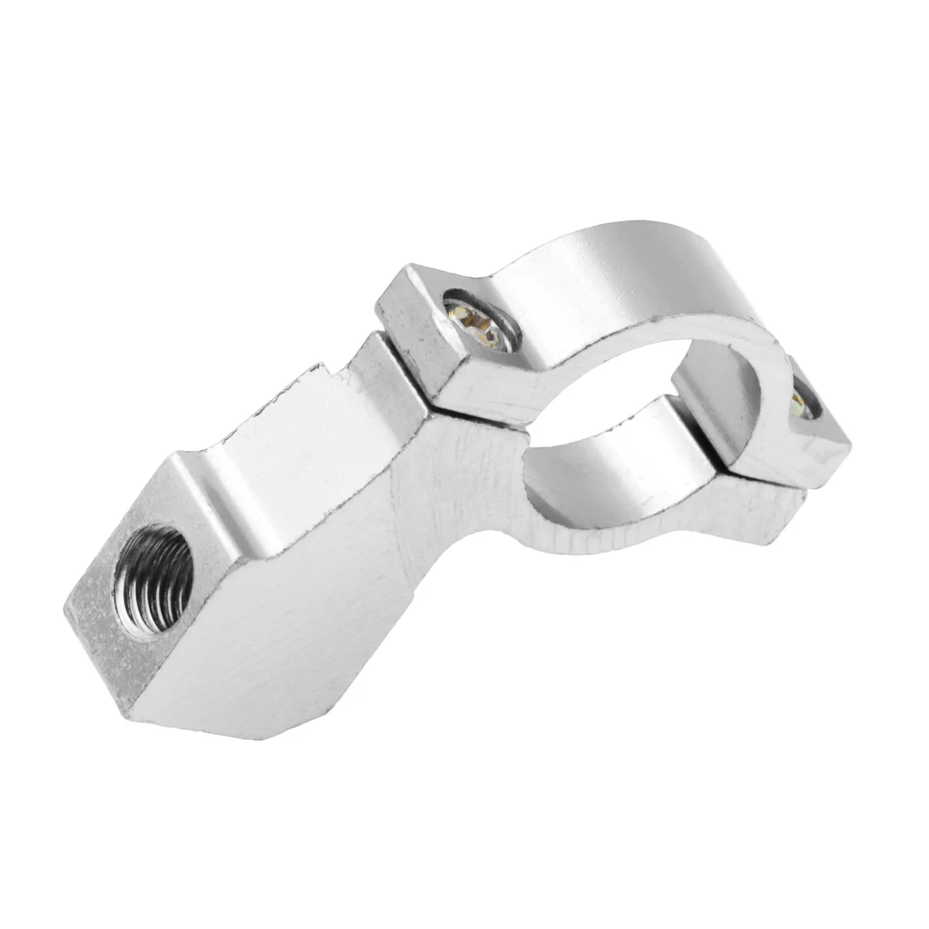 Perfeclan Lightweight Motorcycle Bike Handlebar Mirror Adapter Bracket Rear View Holder Bicycle Refit Accessories - Цвет: Silver as described