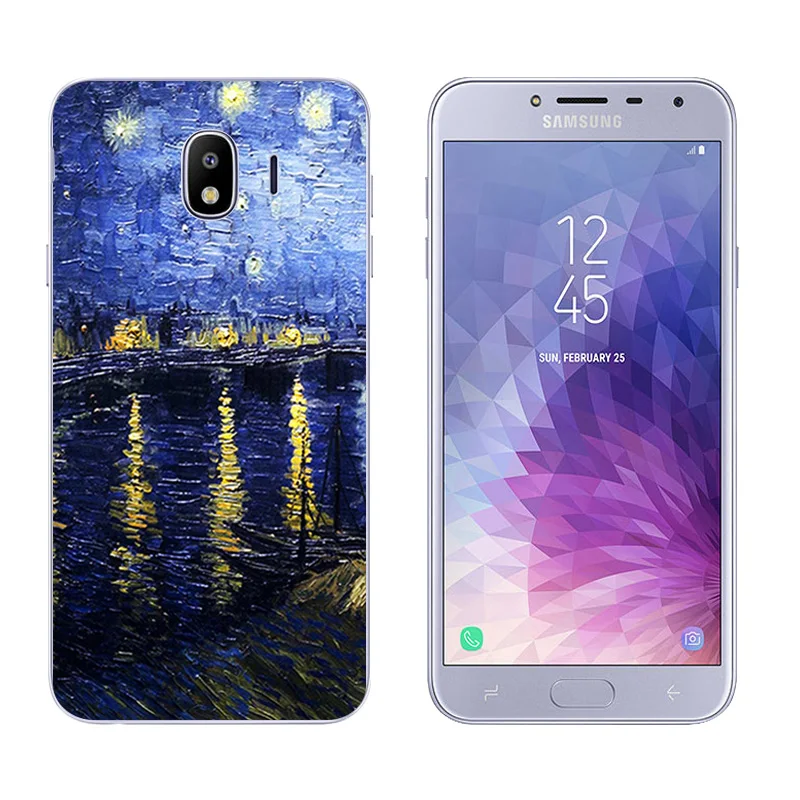 Для Galaxy J4 2018 EU версия 5 &quotмягкий силиконовый черный чехол для J400 SM-J400F из ТПУ с
