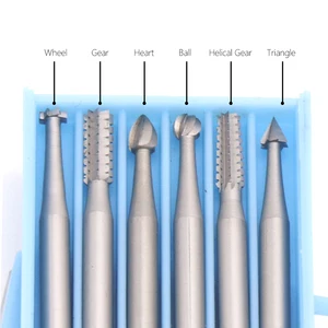 6 шт Вольфрам сталь гравировка набор сверл для принадлежностей для вращающихся инструментов Dremel сверлильный Мощность инструмент фреза для вырезания гребней и пазов сверло по дереву по металлу мечики по металу