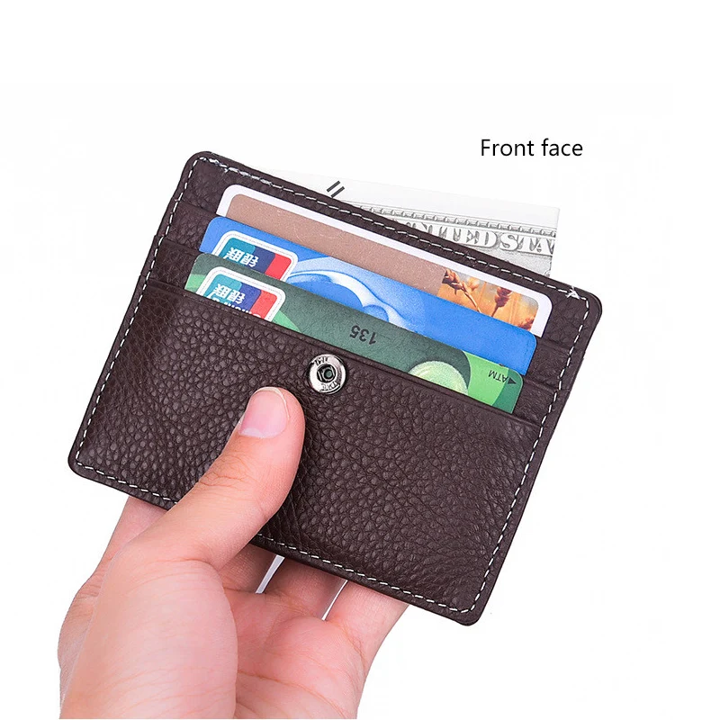 Новинка 2018 мужской мини бумажник повседневный маленький кошелек из натуральной