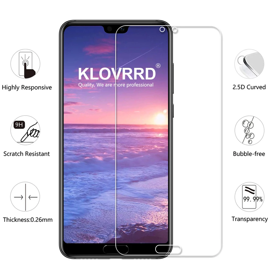 KLOVRRD закаленное стекло для Huawei p20 lite PRO протектор экрана P20lite P20PRO защитная пленка