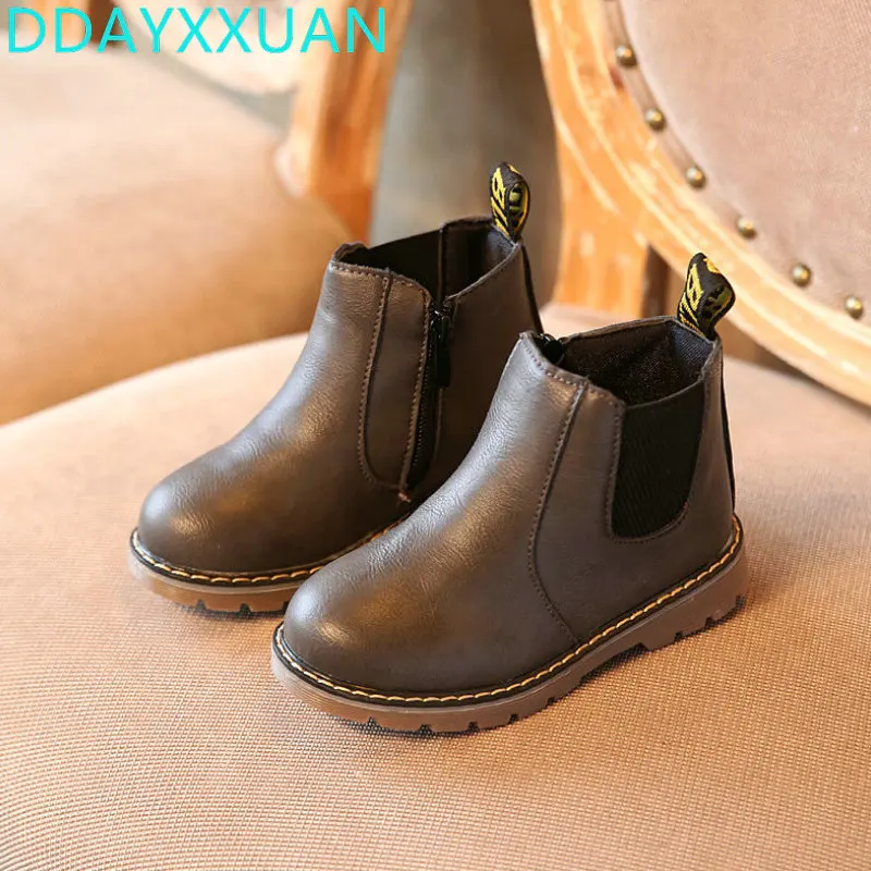 Детская обувь Новинка 2018 года сезон осень зима зимние ботинки для мальчиков и