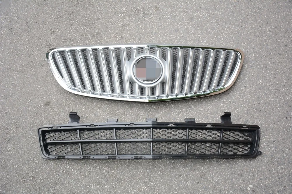 2 шт. хромированный передний верхний и нижний бампер решетка радиатора гриль для