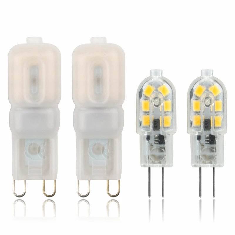 Светодиодная лампа SMD2835 2 шт./лот 3 Вт 5 G4 G9 220 В перем. Тока 12 в пост.