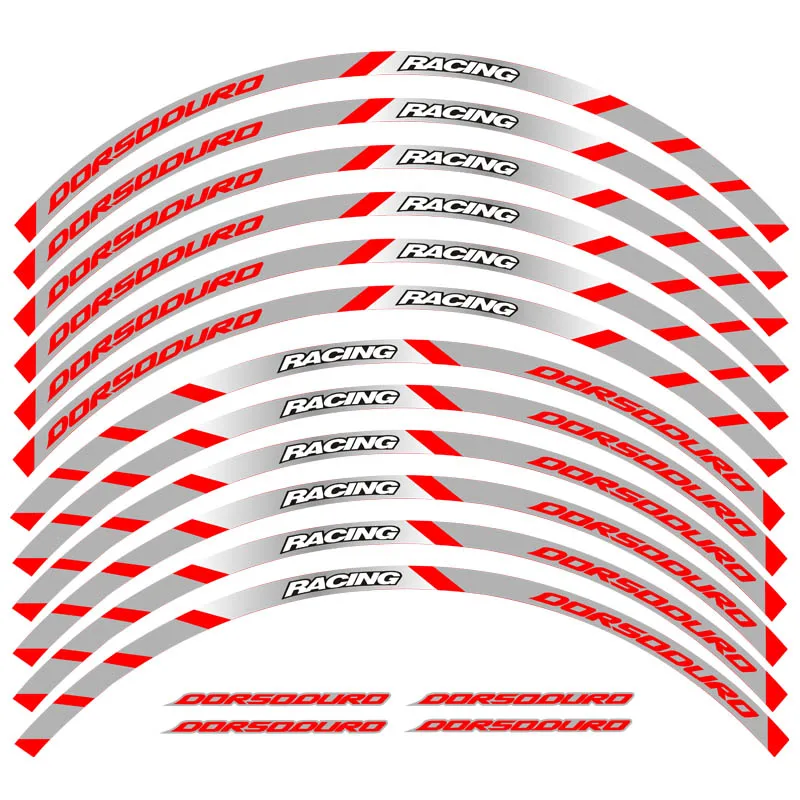 

Motorcycle front and rear wheels Edge Outer Rim Sticker Reflective Stripe Wheel Decals For Aprilia DORSODURO