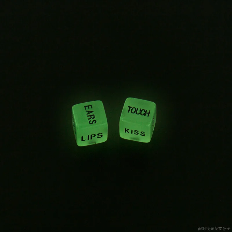 2 шт. светящиеся секс кости экзотическая осанка Играть игры Романтика Foreplay