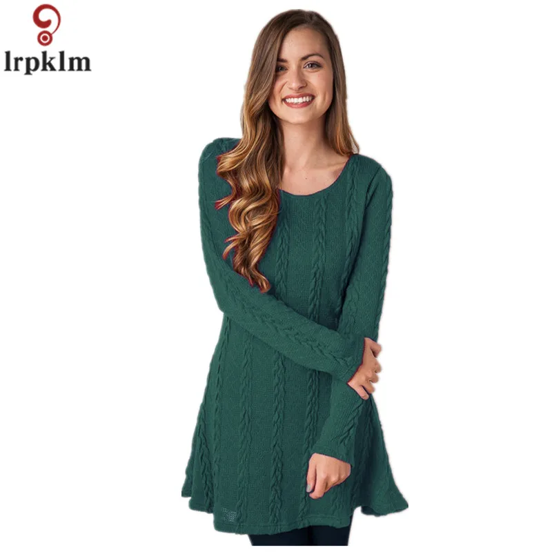 Женское элегантное темпераментное вязаное платье с длинным рукавом 2018