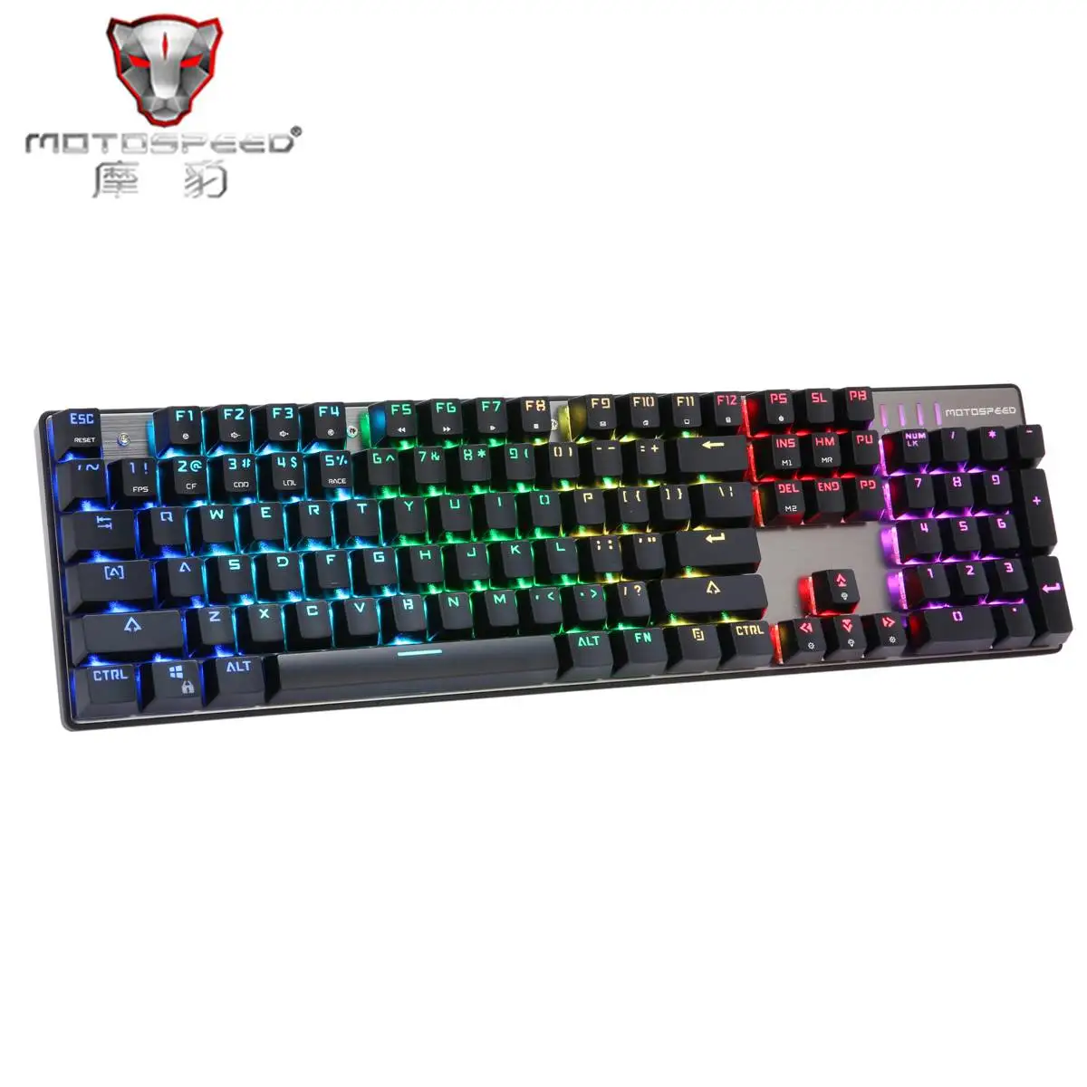 MOTOSPEED Inflictor CK104 NKRO RGB подсветка Механическая игровая клавиатура Outemu синий переключатель игровая клавиатура