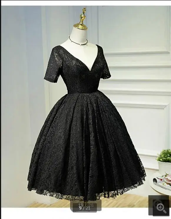 Новое поступление красное кружевное бальное платье свадебное с коротким рукавом