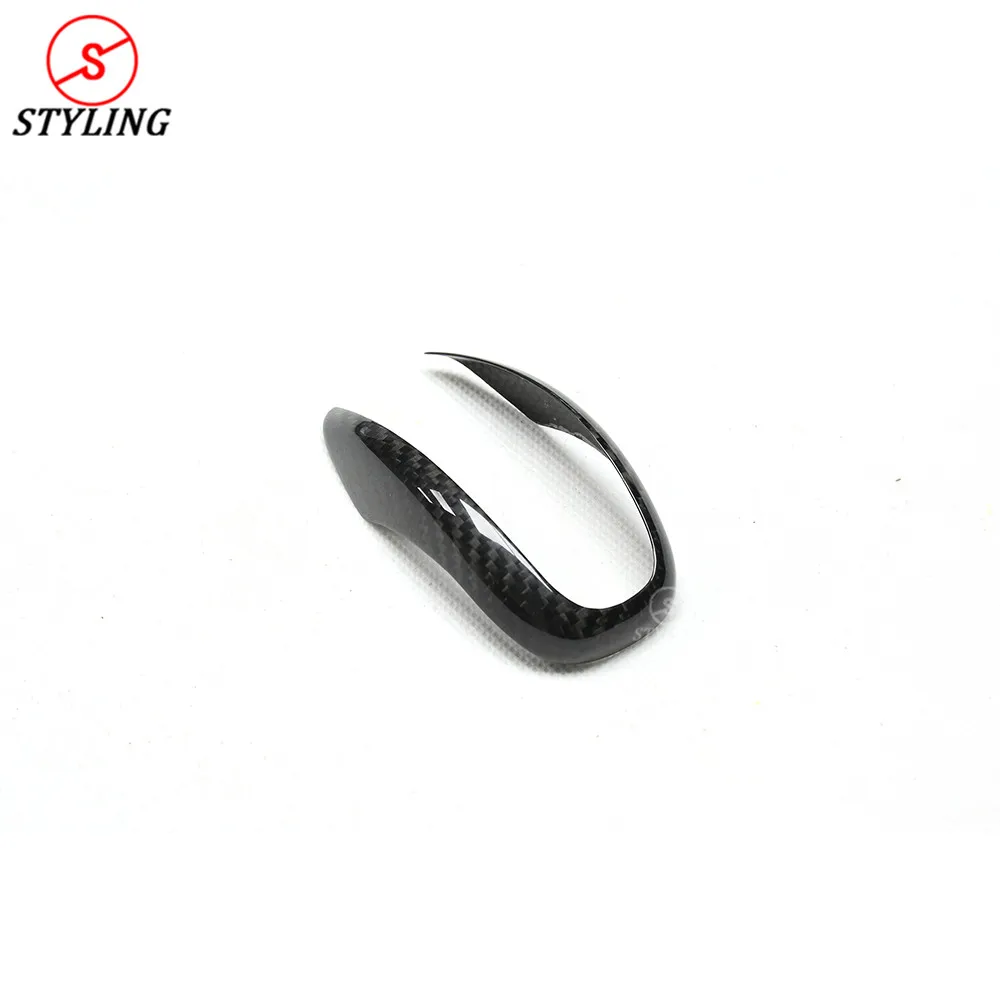 Control shifter knob cover For Alfa Romeo Carbon Fiber Gear shift Car Handle Sticker interior trim LHD Only | Автомобили и