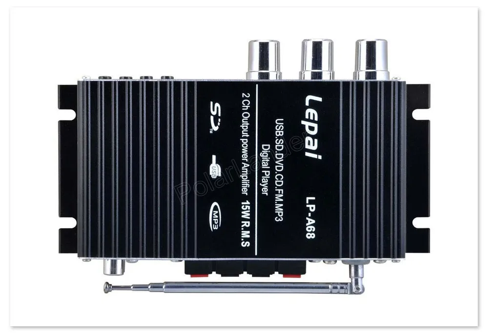 LP-A68 автомобильный усилитель 12 В HiFi USB SD FM радио/MP3-плеер Стерео аудио цифровой Hi-Fi
