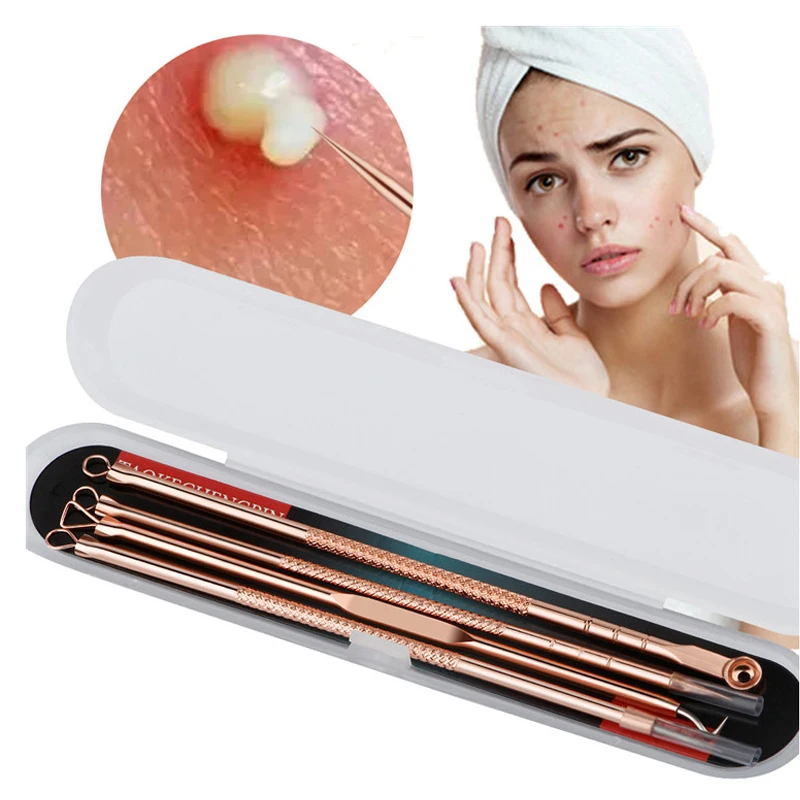 4 шт. Комедон для удаления черных точек прыщей уход за кожей женщин лечение акне