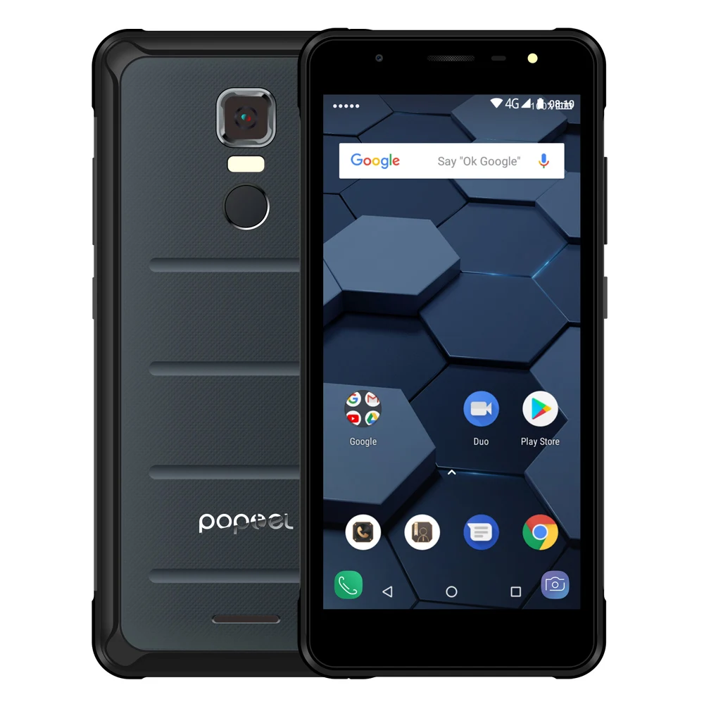 POPTEL P10 4 ГБ 64 IP68 водонепроницаемый мобильный телефон 5 дюймов MT6763 четыре ядра 13 МП