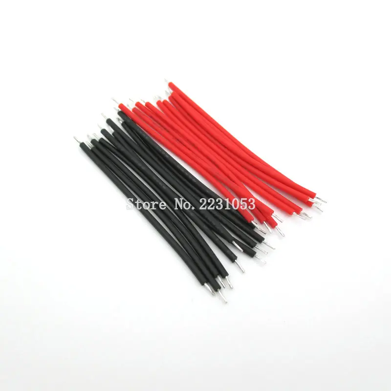 100 шт./лот Луженая макетная плата PCB паяльный кабель 24AWG 5 см Fly Jumper провод оловянные