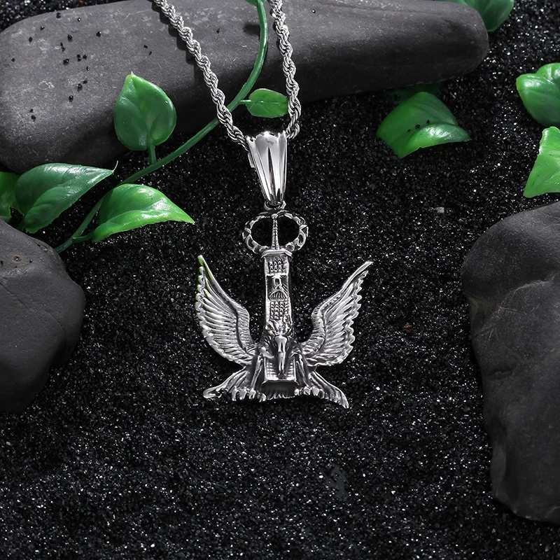 Орел Цепочки и ожерелья Для мужчин драгоценности Государственный t серебристого