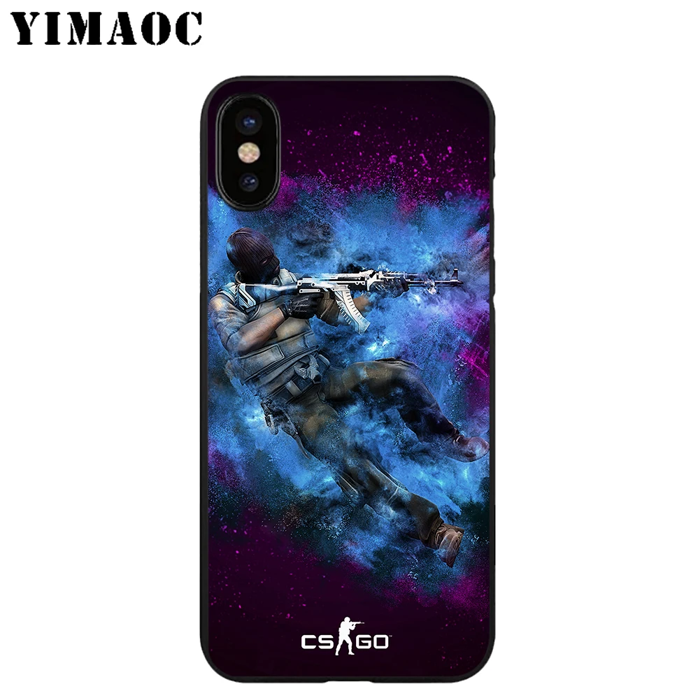 YIMAOC Cs Go логотип мягкий ТПУ Черный силиконовый чехол для iPhone X или 10 8 7 6 6S Plus 5 5S SE Xr Xs