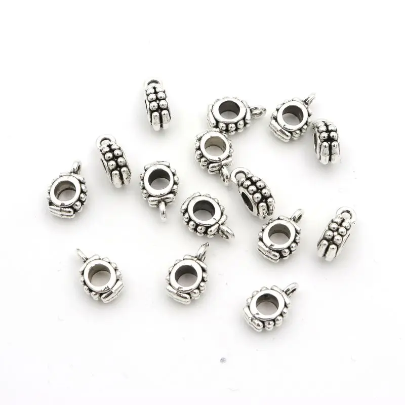 Бусины соединители для ювелирных изделий 50 шт.|connector charms|slide connectorsantique silver |