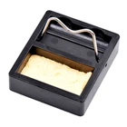 Электрический паяльник Стенд держатель Поддержка станция металлическое основание с губка для припоя для бутан факел зажигалки Фигурные ручки сварочный фонарь