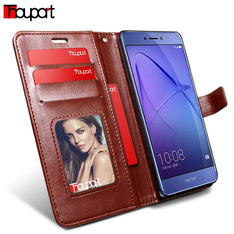 Thouport для Huawei P8 чехол Honor 8 Ретро фоторамка Бумажник P9 кожаный чехол|lite case|case huaweileather