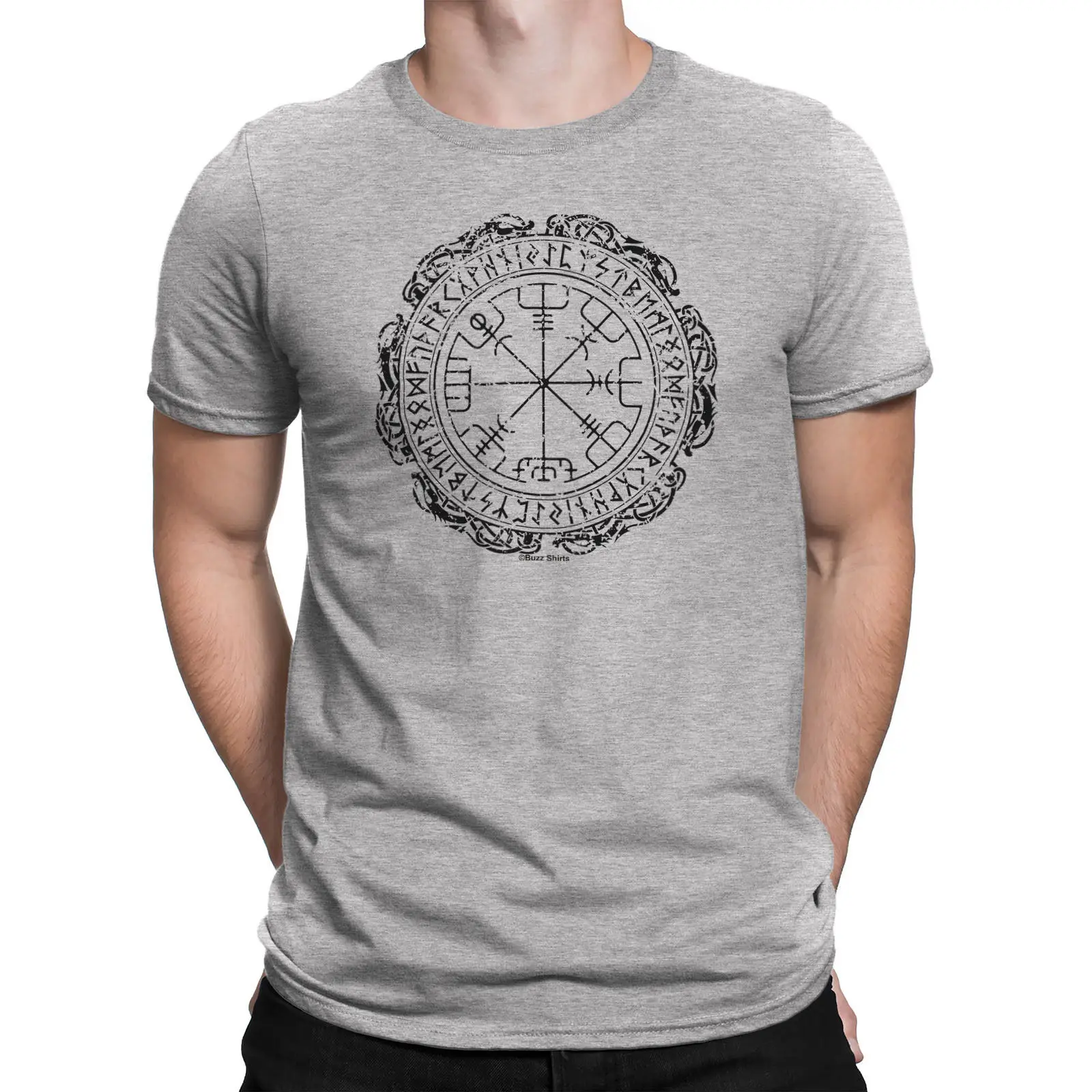 Vegvisir компасы символ мужские футболка с викингом исландский Руна Nordic Норс подарок