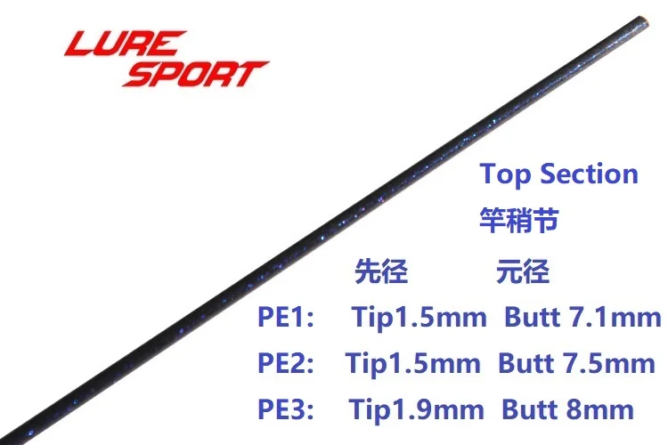 LureSport 2 набора перламутровые голубые краски медленный Jigging1.9m пустой X Крест Toray углерода 1,5 секций стержень строительный компонент ремонт DIY