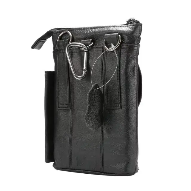 Cell Phone Case Genuine Leather zipper pouch Belt Clip Waist Purse cases Cover Doogee S60 Lite /AGM A9/Blackview BV9600 Plus | Мобильные