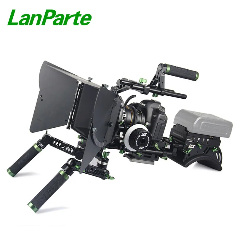 

LanParte Universal Camera Shoulder Rig V1-C with AB Stop Follow Focus and Matte Box