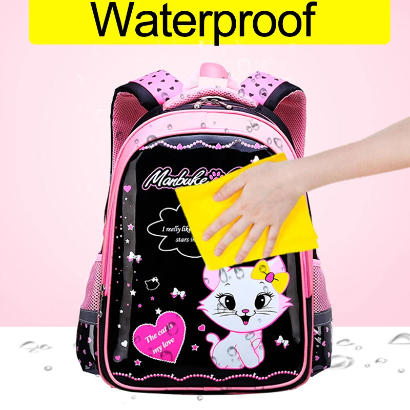 Водонепроницаемый детский рюкзак школьные сумки для девочек школьный с героями