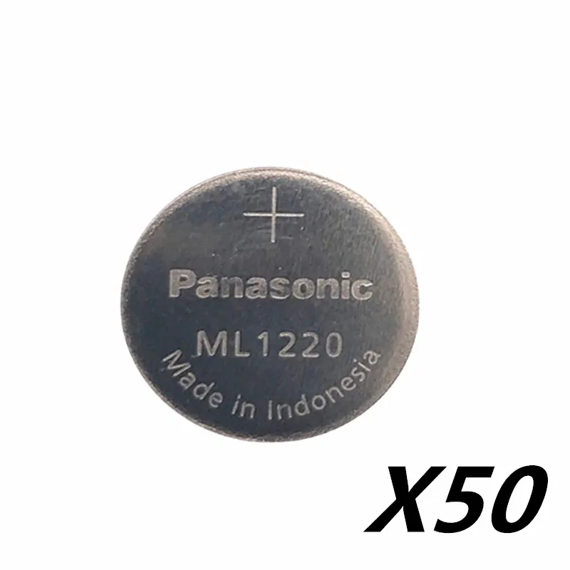 50 шт./лот новый аккумулятор Cmos Panasonic ML1220 перезаряжаемый 3V Rtc Bios резервный