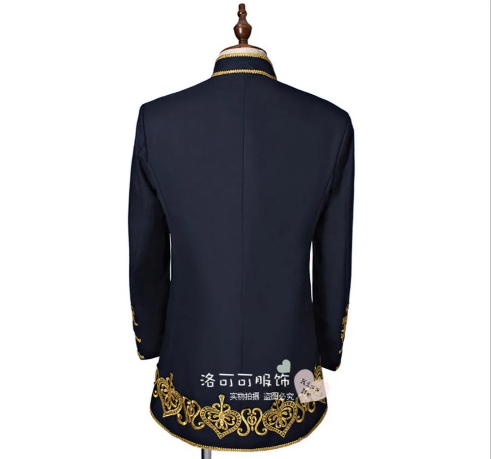 Новинка 2021 модный приталенный деловой костюм одежда вышитые сценические костюмы