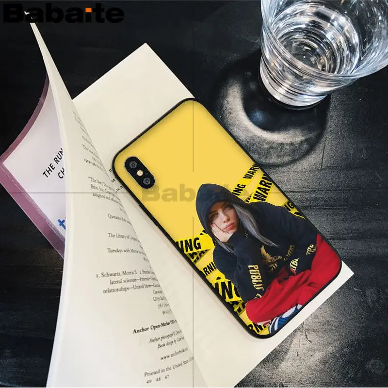 Babaite Billie Eilish Новинка чехол для телефона Fundas чехол для Apple iPhone 8 7 6 6S Plus X XS MAX 5 5S SE XR мобильных телефонов