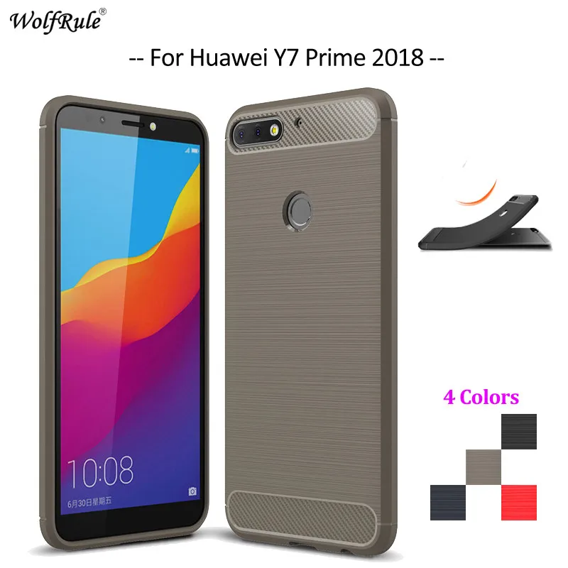 Чехол для Huawei Y7 Prime 2018 мягкий силиконовый бампер чехол телефона Enjoy 8 / Nova 2 Lite 5