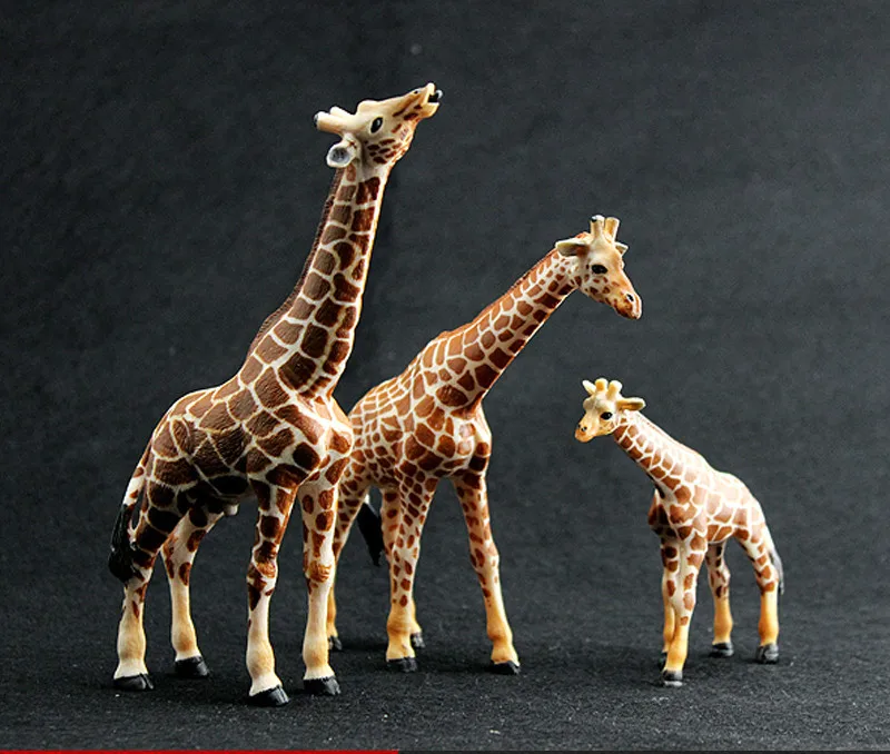3 unids/set jirafa familia PVC simulaci&oacute;n animales modelo ni&ntilde;os juguetes educativos juguete figuras de acci&oacute;n ni&ntilde;os presentes-0
