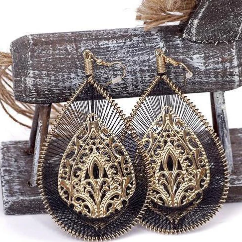 Серьги женские винтажные металлические|dangle earrings|fashion dangle earringsbrincos pendientes |
