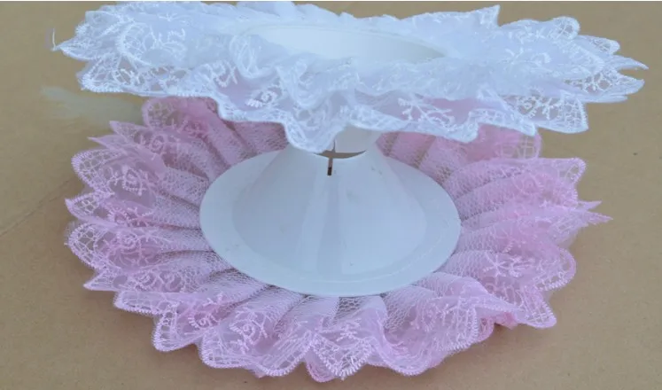 5 шт. 10 дюймов Кружевной Край Свадебный Цветочный Букет воротник держатель