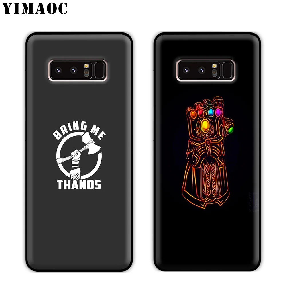Мягкий силиконовый чехол YIMAOC Thanos marvel для samsung Galaxy S10 S10e S9 S8 Plus S7 S6 Edge J6 |