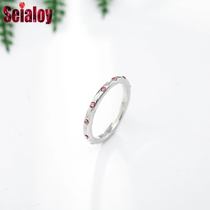 SEIALOY простой Вечная любовь кольцо для пары влюбленных Очаровательная Свадебная