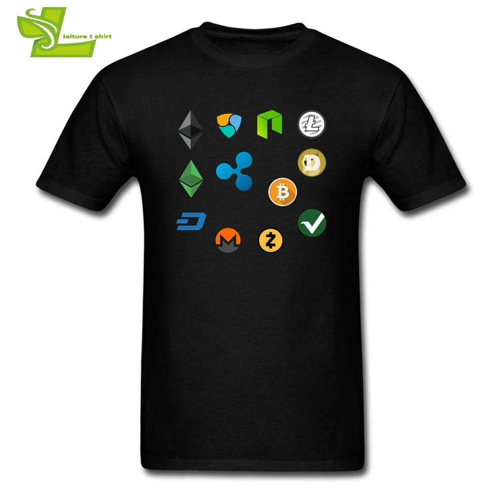 Мужские хлопковые футболки с коротким рукавом 3XL Биткойн вилка бит BTC ETH Bcc BTG LITE|tees