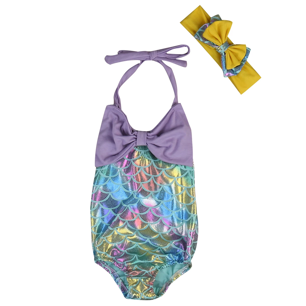 Купальный костюм для девочек 2 7 лет летние цельные костюмы разных цветов с бантом