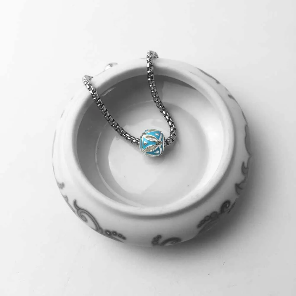 Бусины сделай сам этно-дизайн с сильными волнами отверстие 5 мм чистое серебро 925