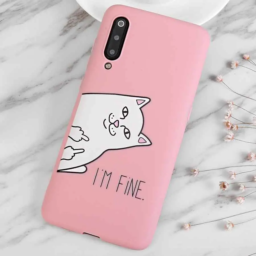 Cute Cartoon Cat Silicone Case For Samsung Galaxy A10 A30 A50 S10 5G M10 M20 A8S A6S S10E Plus J4 Core Cover Funny Coque Fundas |
