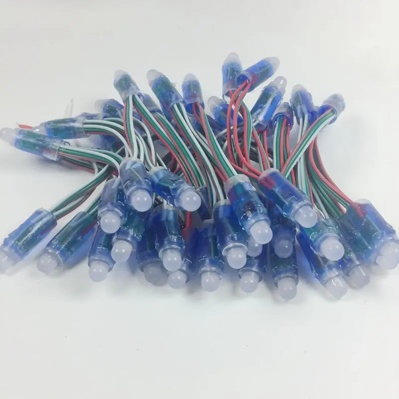 2000 шт 12 мм WS2811 2811 IC полноцветный пиксельный светодиодный модуль света DC 5V вход IP68