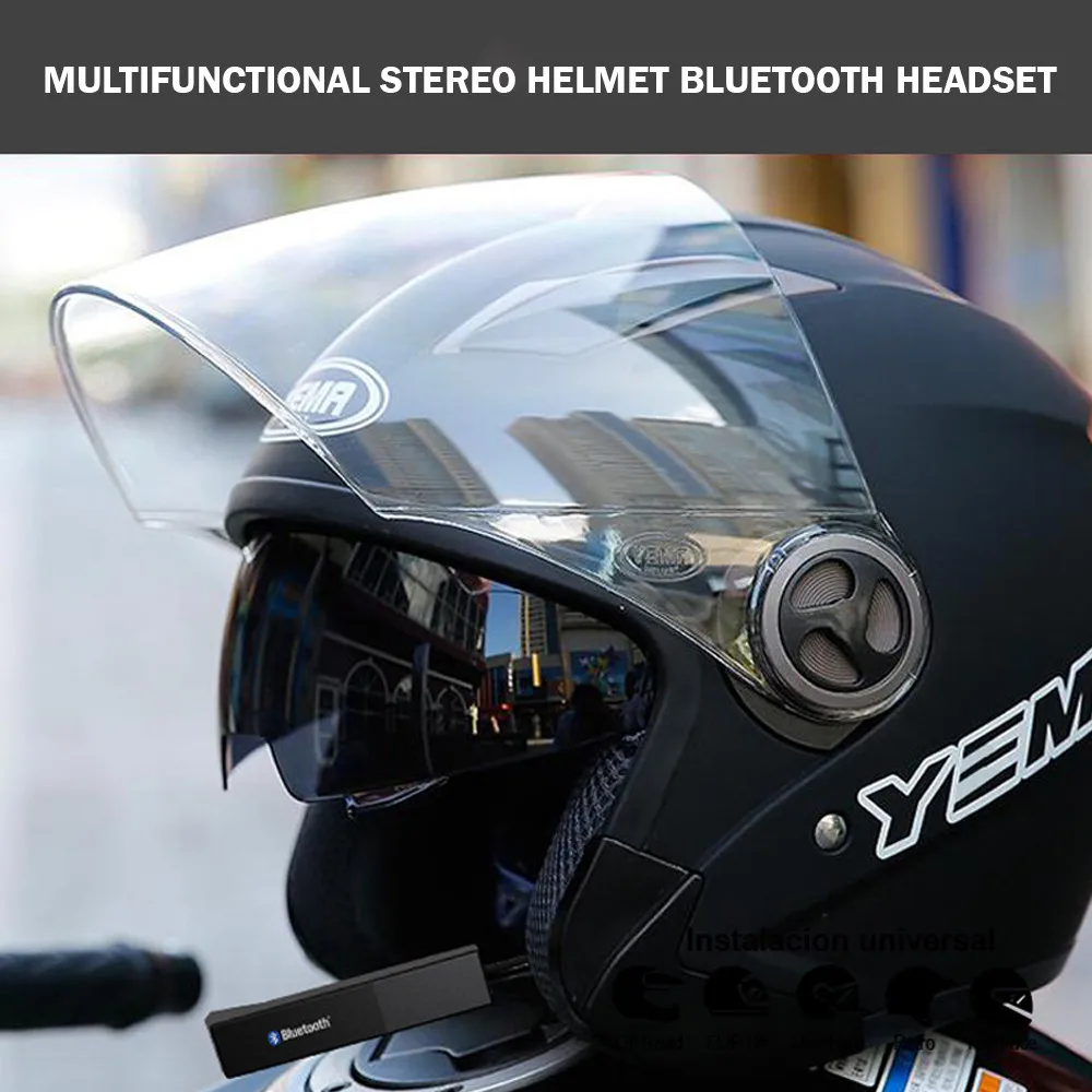 Мотоциклетный шлем Bluetooth беспроводные наушники с микрофоном для телефона