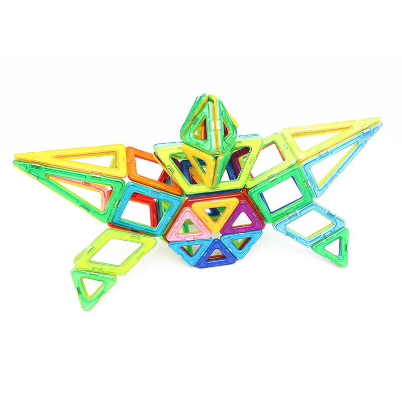 Магнитная игрушка 106 шт Детские игрушки пластиковые Развивающие самолет робот