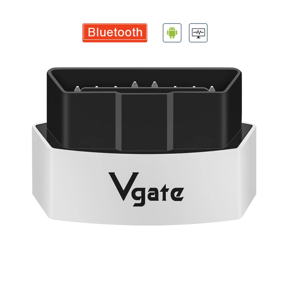 White Vgate iCar3 ELM327 Bluetooth диагностические инструменты obd obd2 сканер считыватель кода для компьютерной диагностики автомобиля 2 elm 327 диагностики автомобиля для Android/windows - Цвет: White
