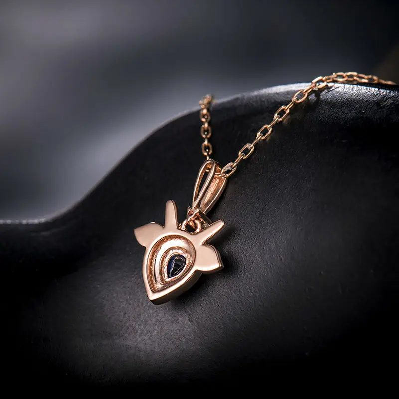LOVERJEWELRY лидер продаж кулон Козерог однотонное розовое золото 18 карат натуральный