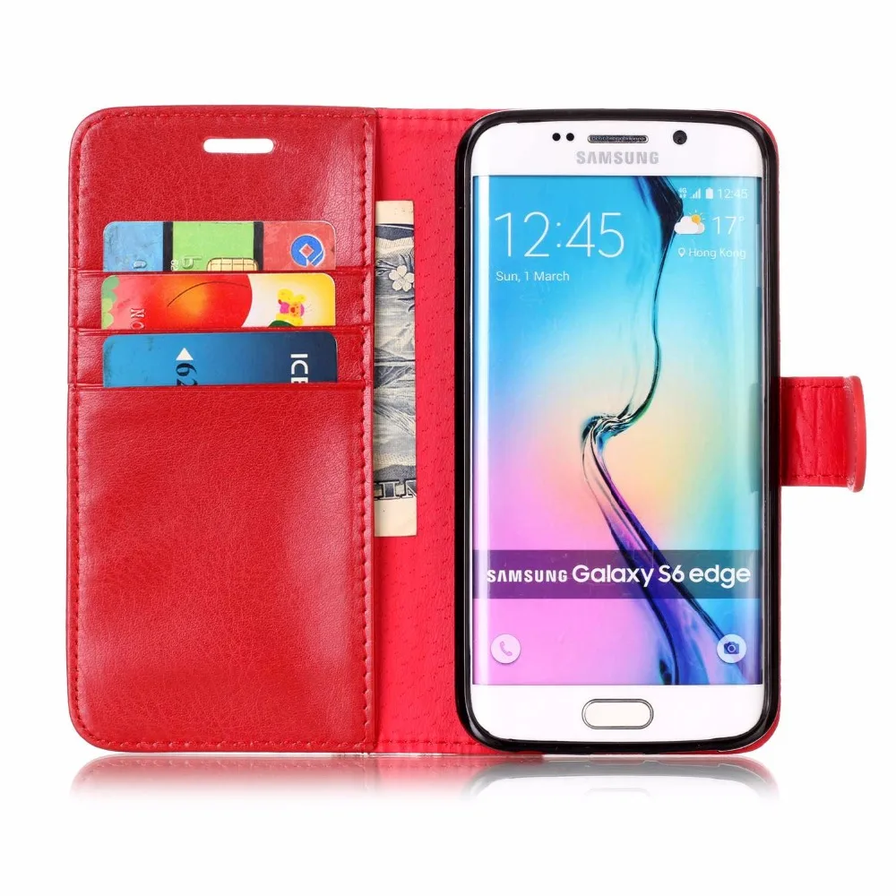 Feilifan For Coque Leather Wallet Silicone Cover Samsung S8 Prime Flip | Мобильные телефоны и аксессуары